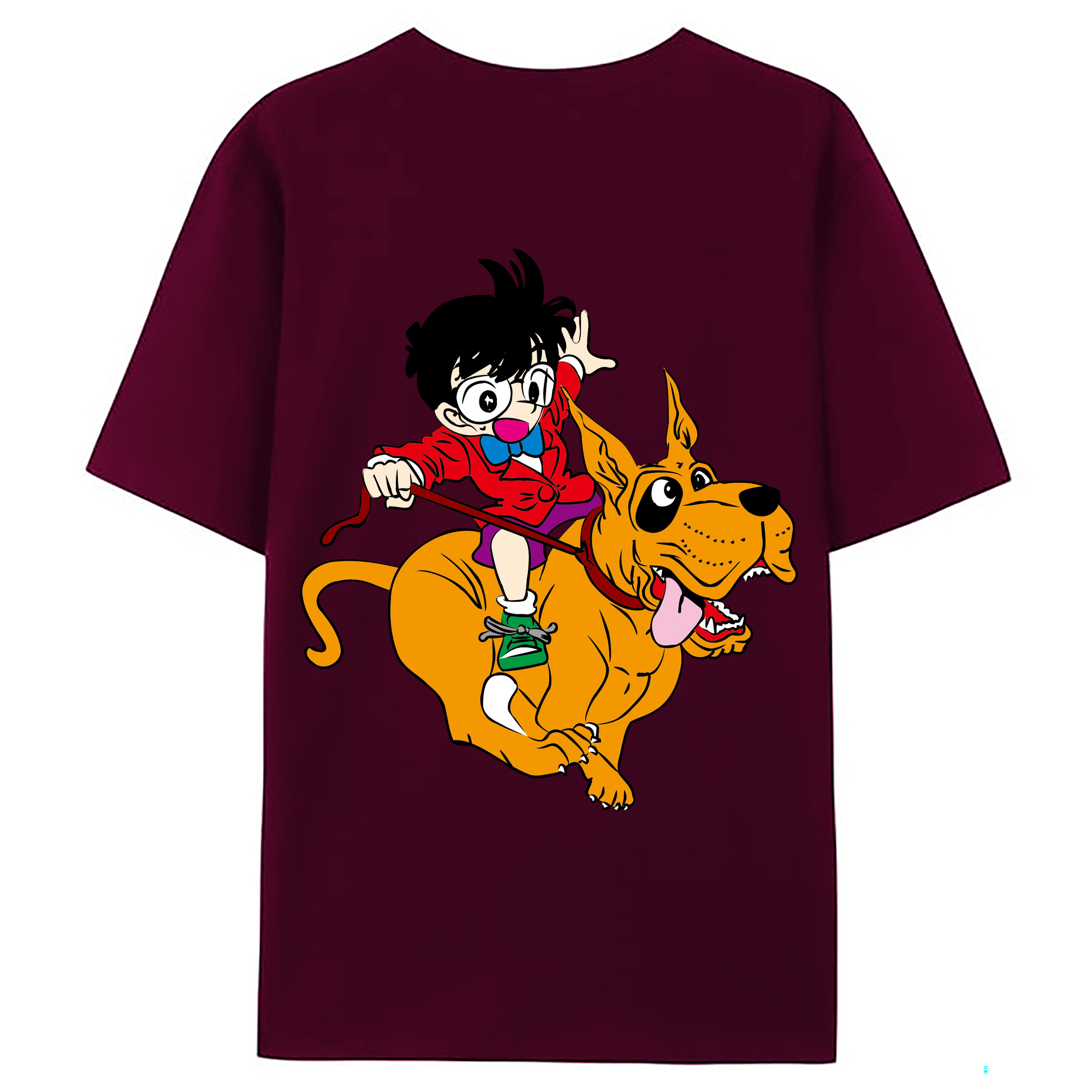 （画像用） 名探偵コナン 江戸川 コナン Detective Conan Conan Edogawa レディース半袖Tシャツ(バックプリント)